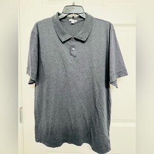 James Perse Charcoal Polo Shirt